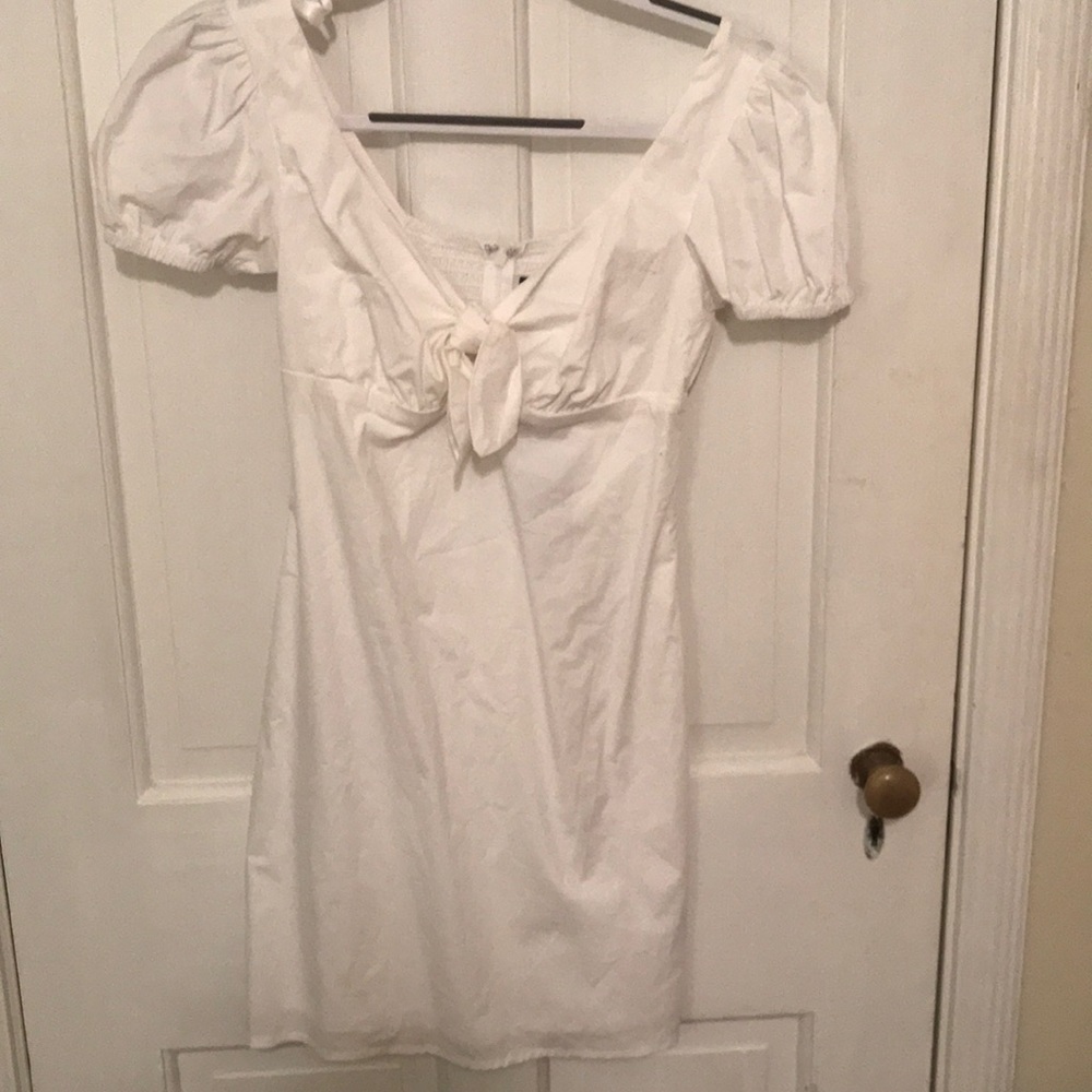 White mini dress